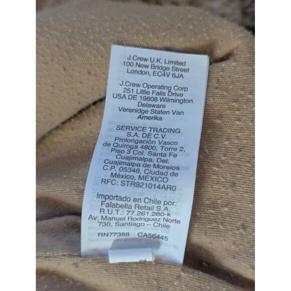 Crewcuts Girls Sweater high Pile Fleece Pullover Leopard Print Quarter Zip 10 - Picture 3 of 4